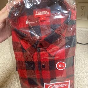 Coleman Red and Black Buffalo Plaid Button-Down Shirt
